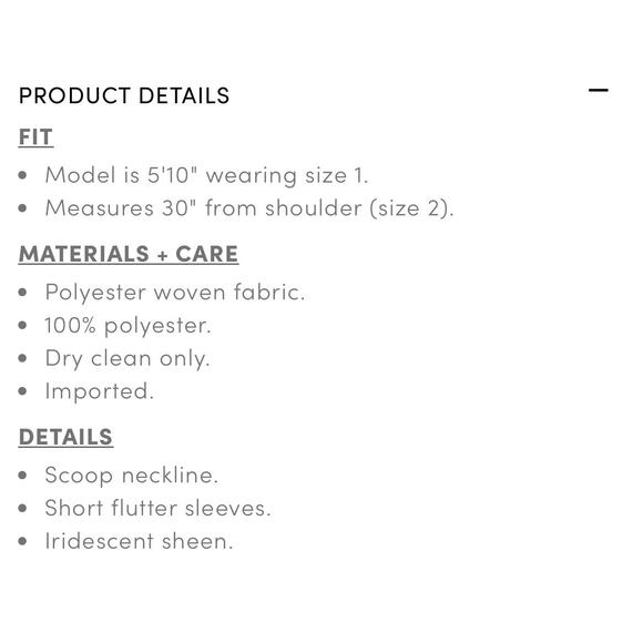 Torrid Abbey Iridescent Flutter Short Sleeve Top - Size 2 (18/20) ** - Picture 6 of 9